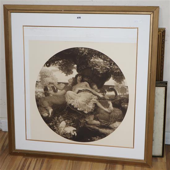After Paolo Fidanza, a collection of black and white engraved plates from Raffaello dUrbinos Teste Scelte 48 x 36cm